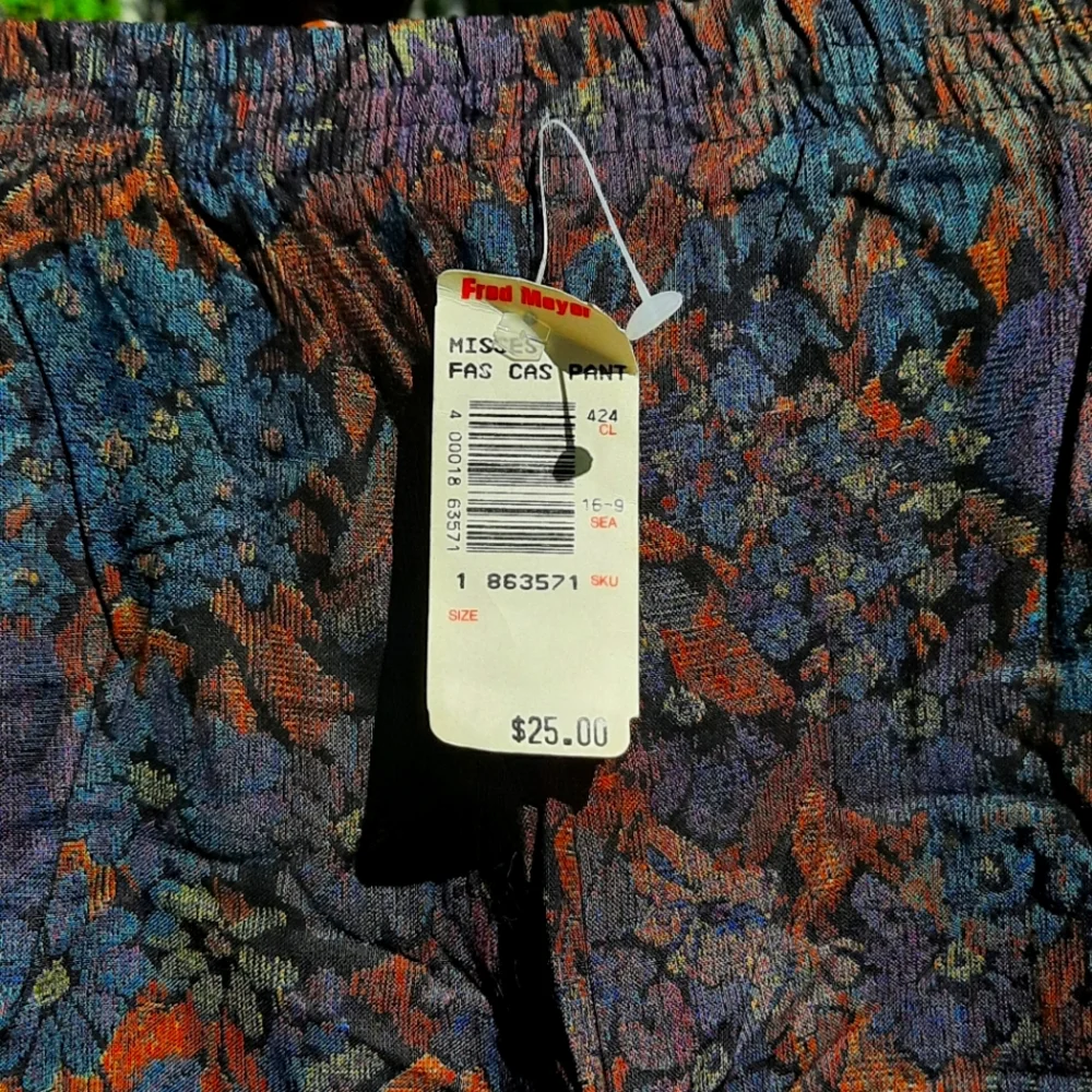 🆕️ Vintage 80s Floral G.S.L Pants - Picture 5 of 7